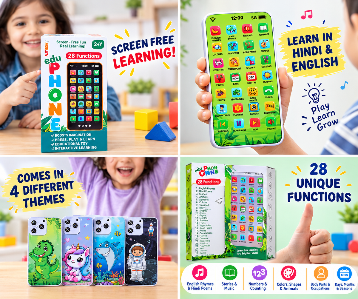 Rechargeable Talking Phone for Kids – Learning Toy