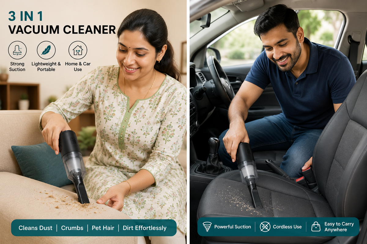 ⚡ Turbo Suction Pro Vacuum Cleaner | Car & Home